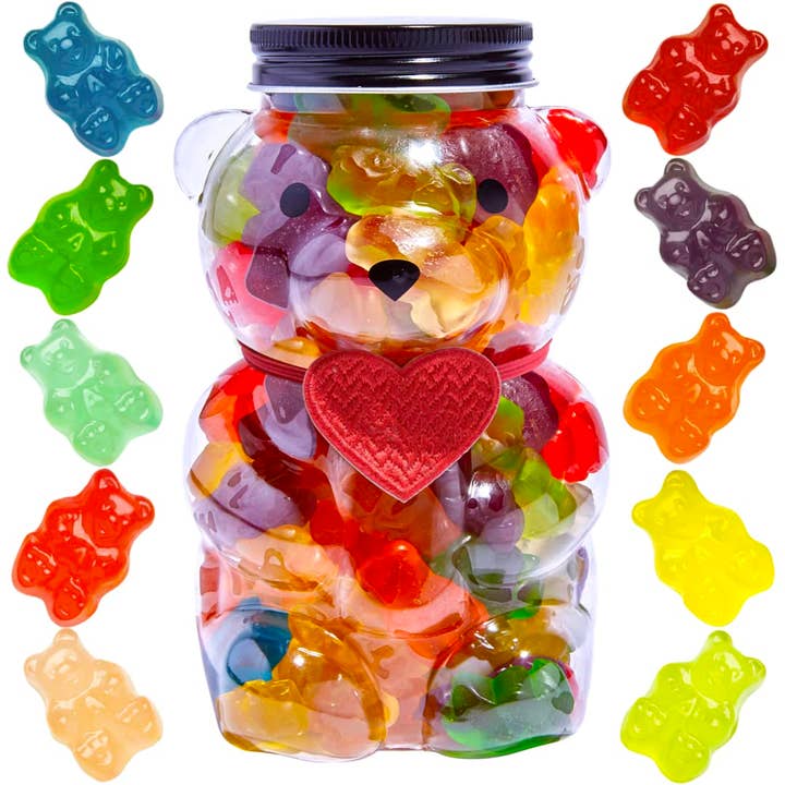 Father's Day Love Gummy Bears in Bear Jar for wholesale by Purple Plum