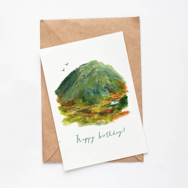 Mountain Birthday Card for wholesale by Hannah Green Illustration