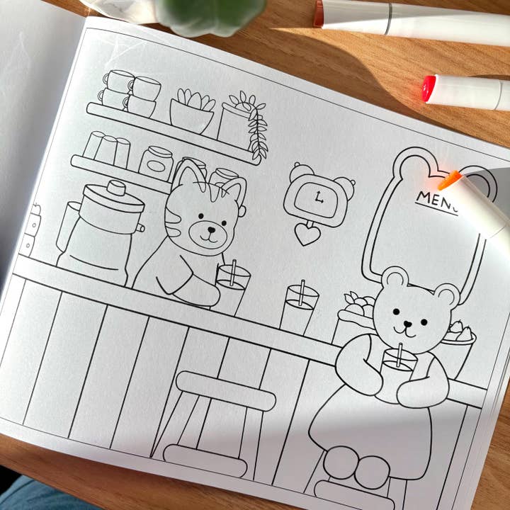 Drawn by Ang - Wholesale Coloring & Activity Book - Kids & Baby - Cozy Days Coloring Book for All Ages3