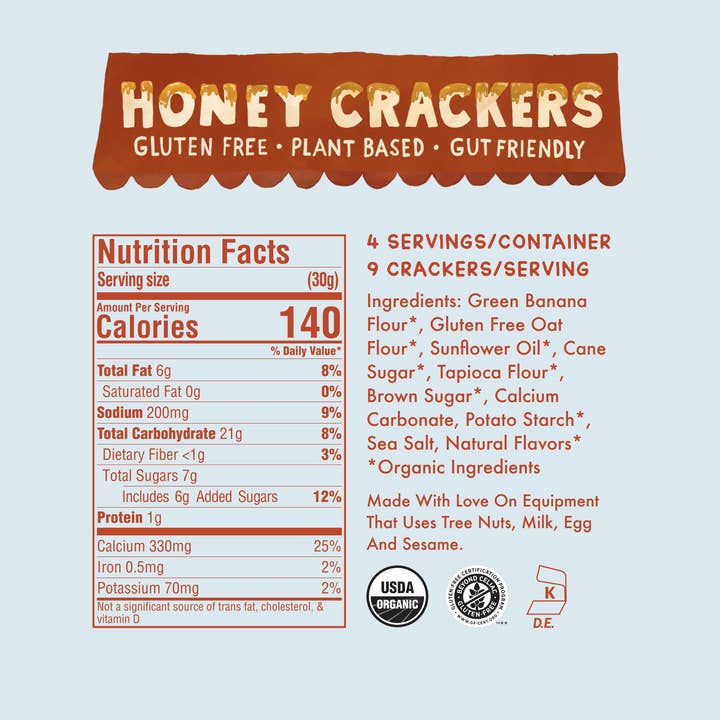 Fair & Square - Wholesale Crackers - Honey Graham Crackers | 4oz Box