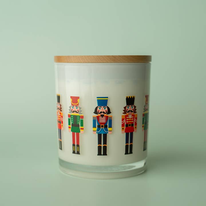 Unplug Soy Candles - Wholesale Jar/Filled Candle - Nutcracker Holiday Christmas Soy Candle0