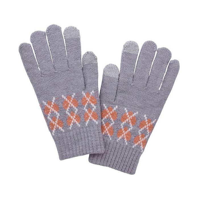 Hjärtmönstrade pekskärmsvarma handskar för wholesale av Paperdoll