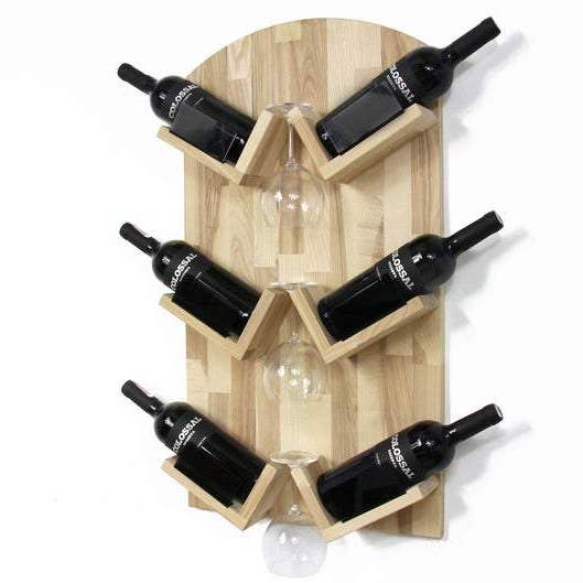PromiDesign - Wholesale Bottle Rack/Holder - Wooden Wine Bottle Holder - Wall Mounted