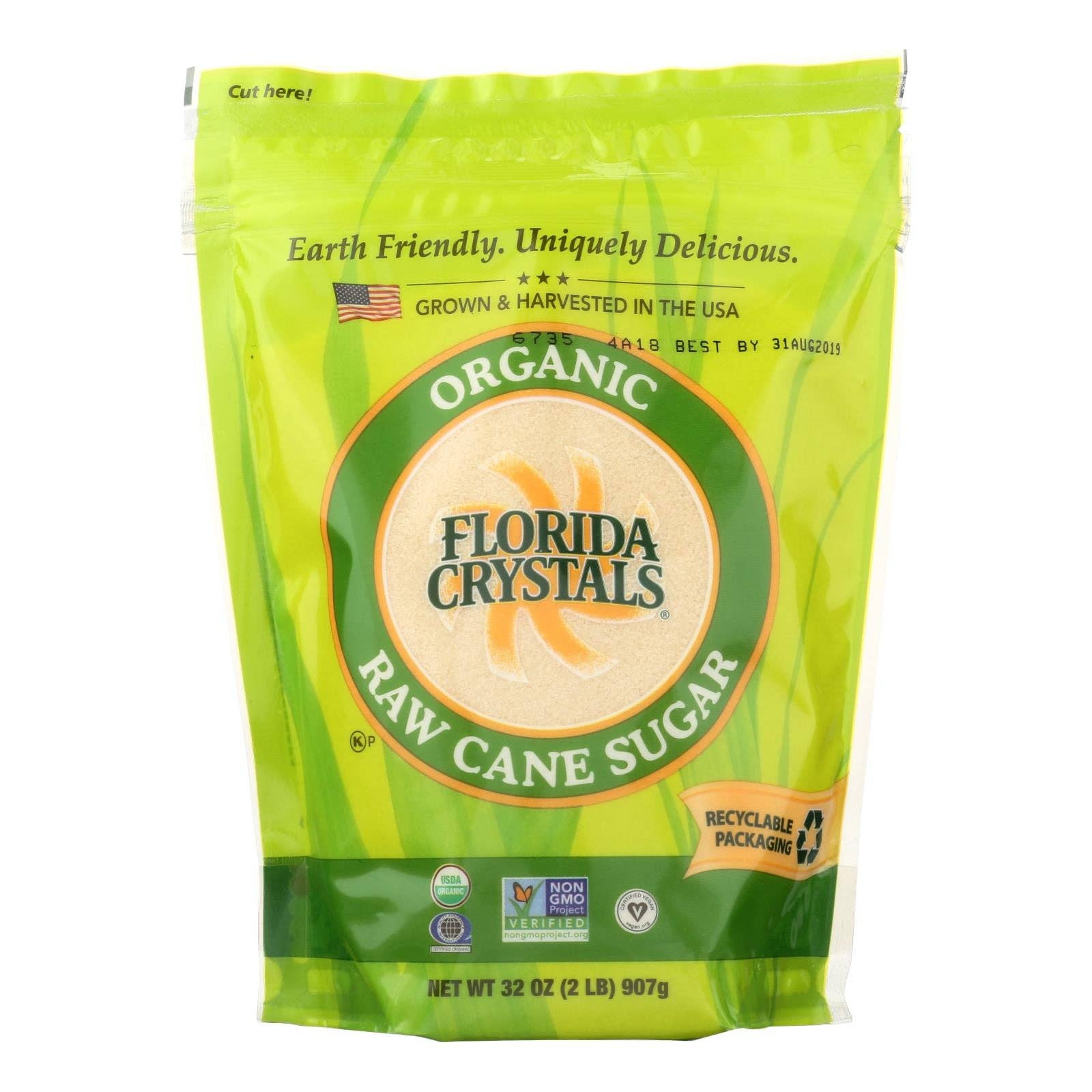 Everyday Supply Co - Wholesale Sugar/Sweetener - Florida Crystals Organic Cane Sugar, 6-Pack, 2 Lb Each0