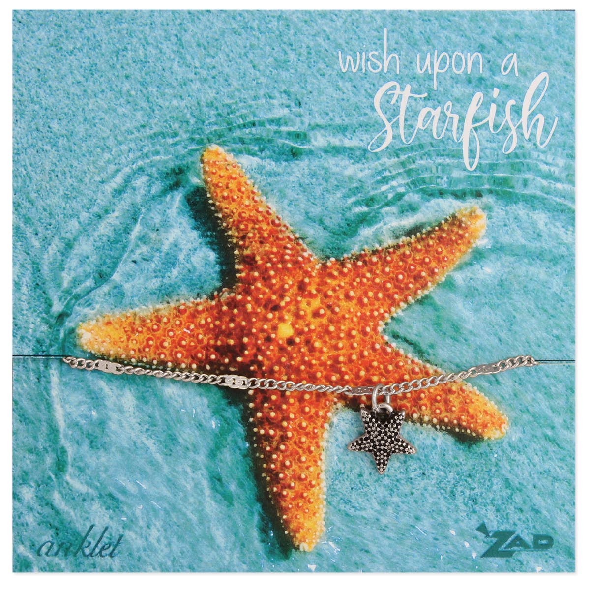 ZAD - Wholesale Anklet - Wish upon a Starfish Charm Anklet2