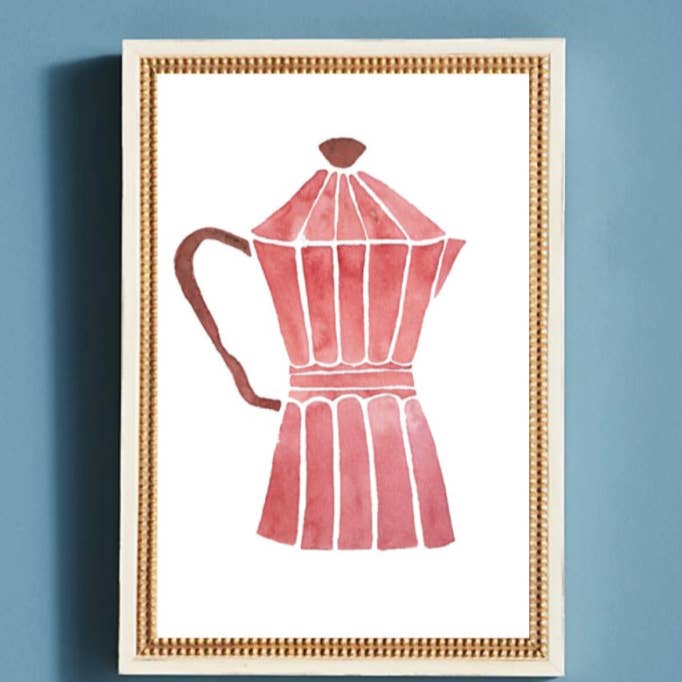 Lauren Q Design Studio - Wholesale Art Print - Cuban Coffee Watercolor Print1