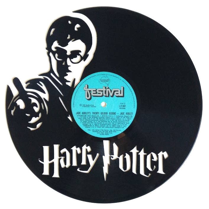 Broken Record - Vente Décoration murale - Dessin sur disque vinyle - Harry Potter