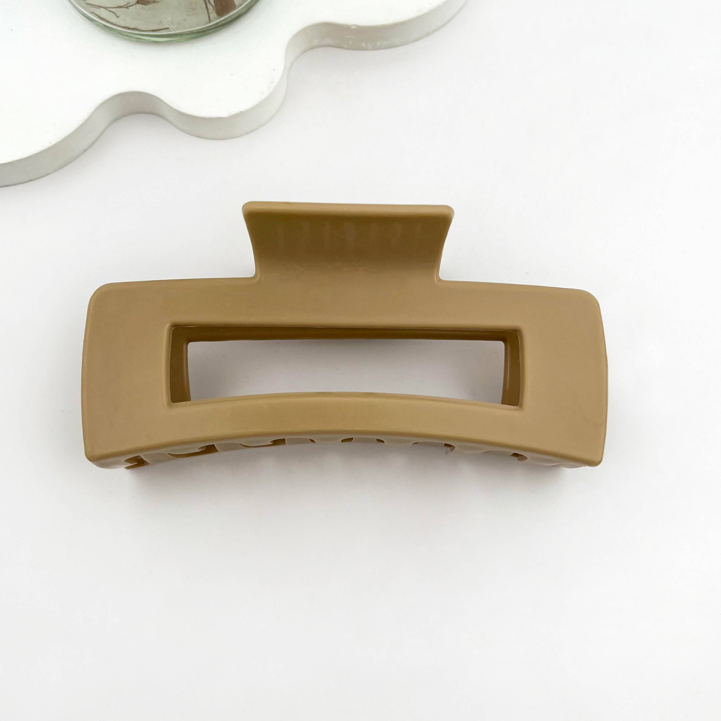 mildstyles - Wholesale Hair Clip - Women's - Soft Silicone Hollow Rectangle Hair Claw – Durable & Protect2