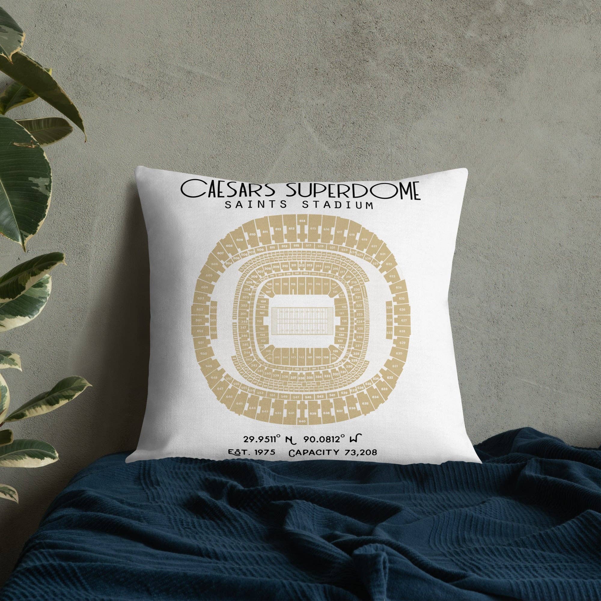 Stadium Prints by BTB - Wholesale Throw/Decorative Pillow - New Orleans Saints Football Stadium & City Pillows6