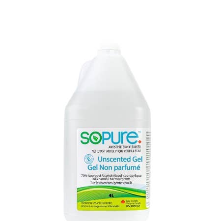 SoPure - Wholesale Hand Sanitizer - SoPure 4L Unscented Gel Hand Sanitizer2
