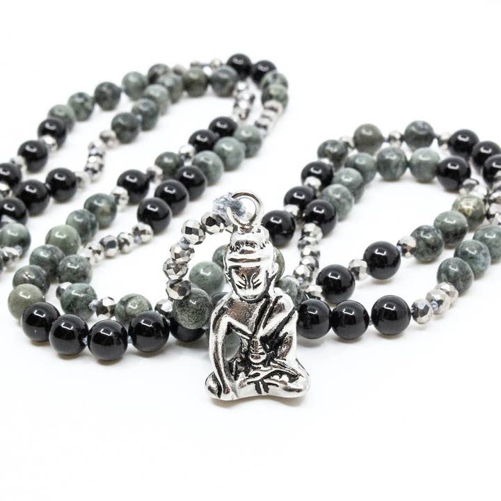 Namaste Halsband 90cm Grå for wholesale by 7East