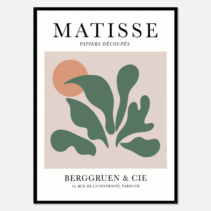 Sugar & Canvas – wholesale Konsttryck – Henri Matisse Cut-Outs Vintage Affisch Art Print | Matisse Print, Matisse Affisch, Berggruen och Cie, Papiers Decoupes, Botanisk Tryck #M259