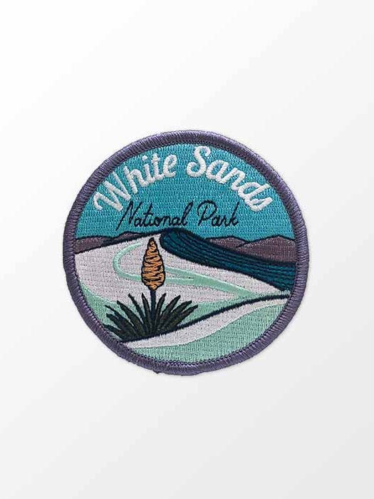 Patch del parco nazionale White Sands per la vendita all'ingrosso da parte di Hike and Draw
