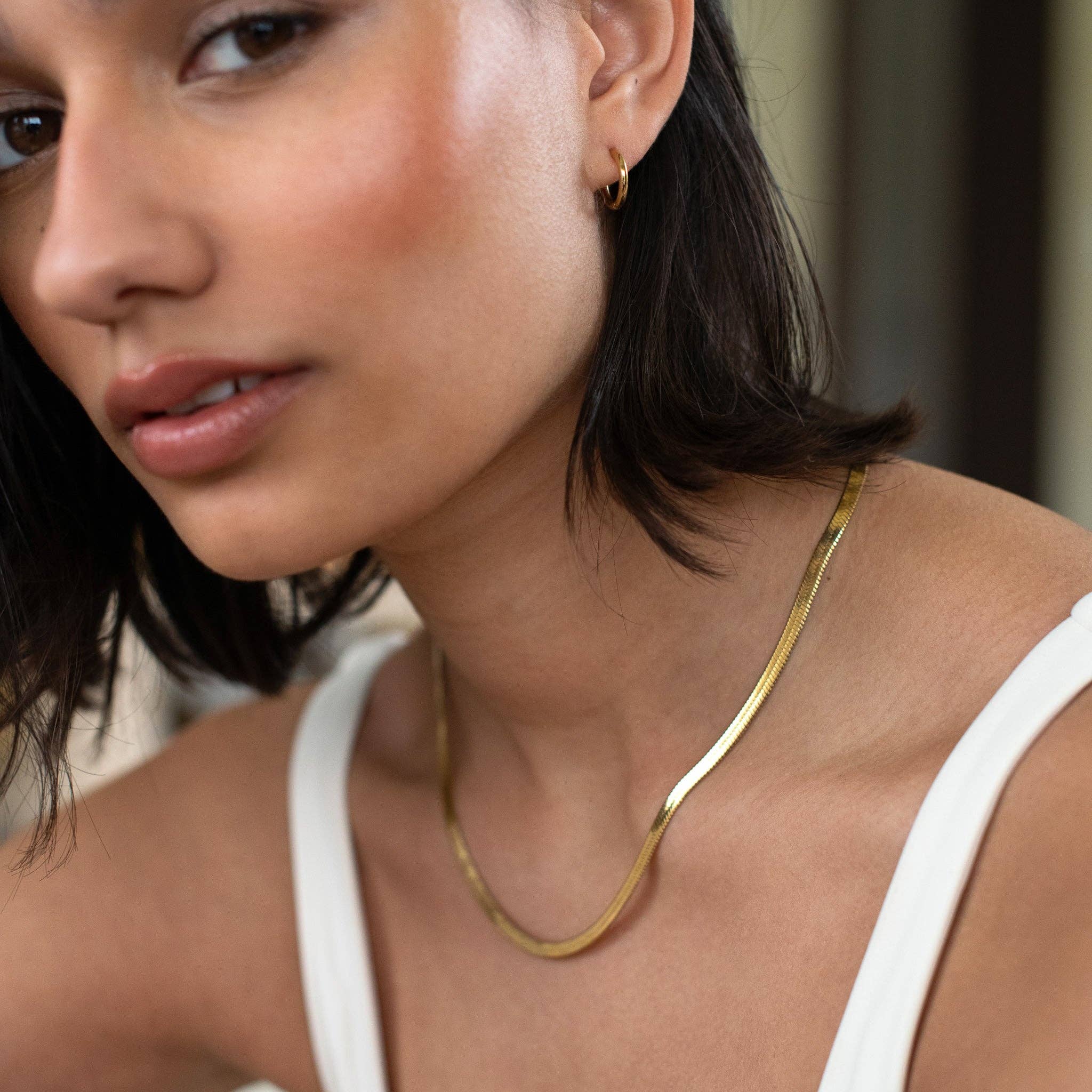 D. Louise – wholesale Link & chain necklace – Essentials Snake Chain Necklace2