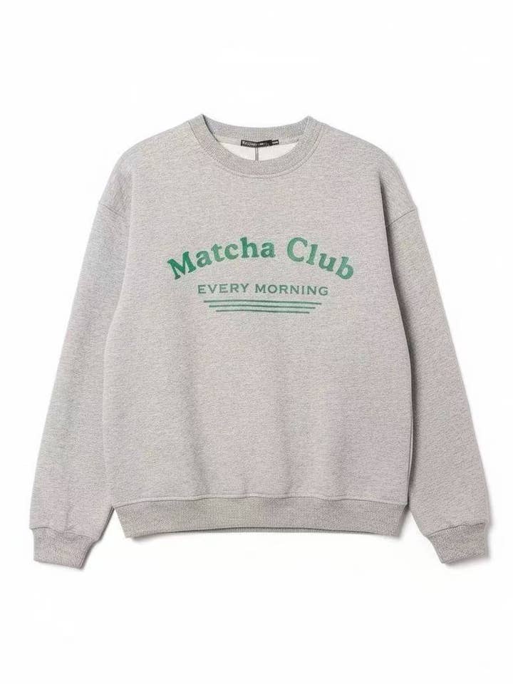 Matcha Club Sweater for wholesale by MYSTERY JANE