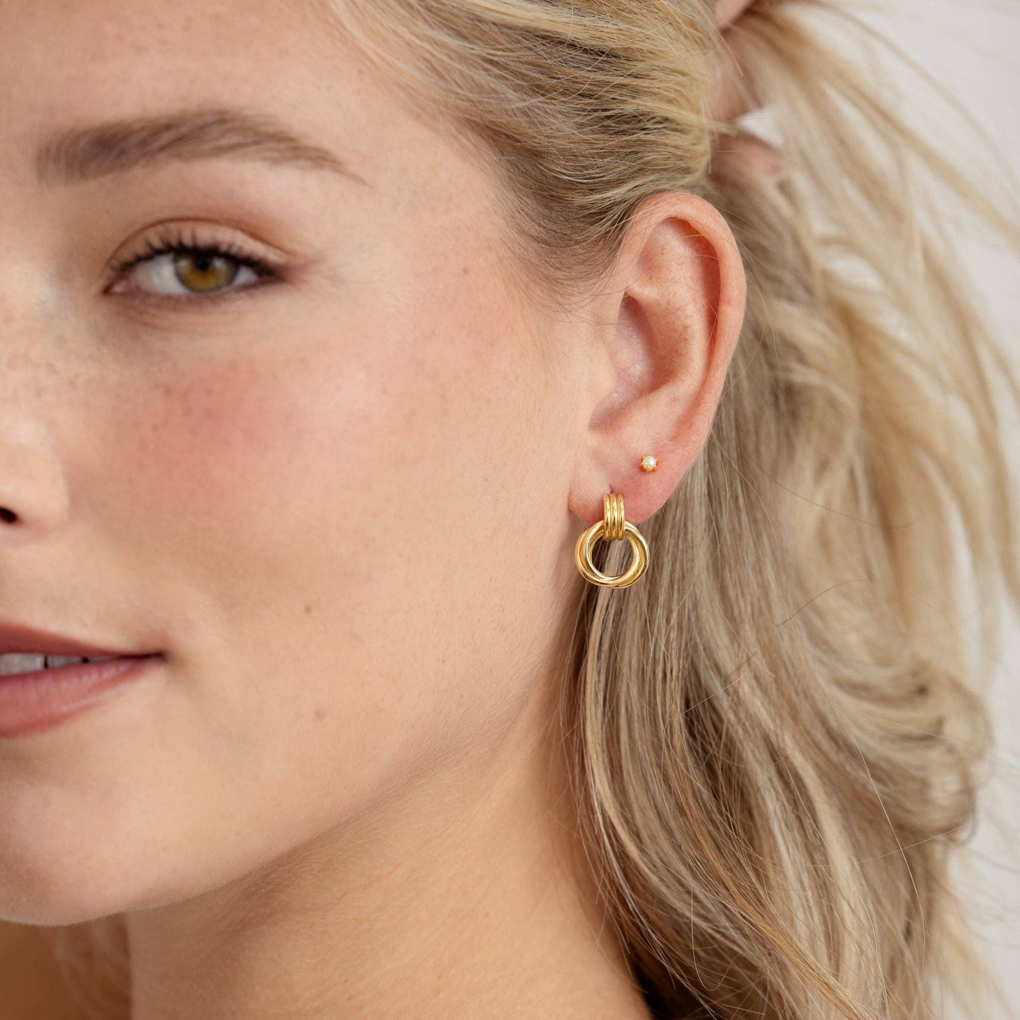 Sami Jewels - Vente Créoles - Boucles d'oreilles anneau noué1