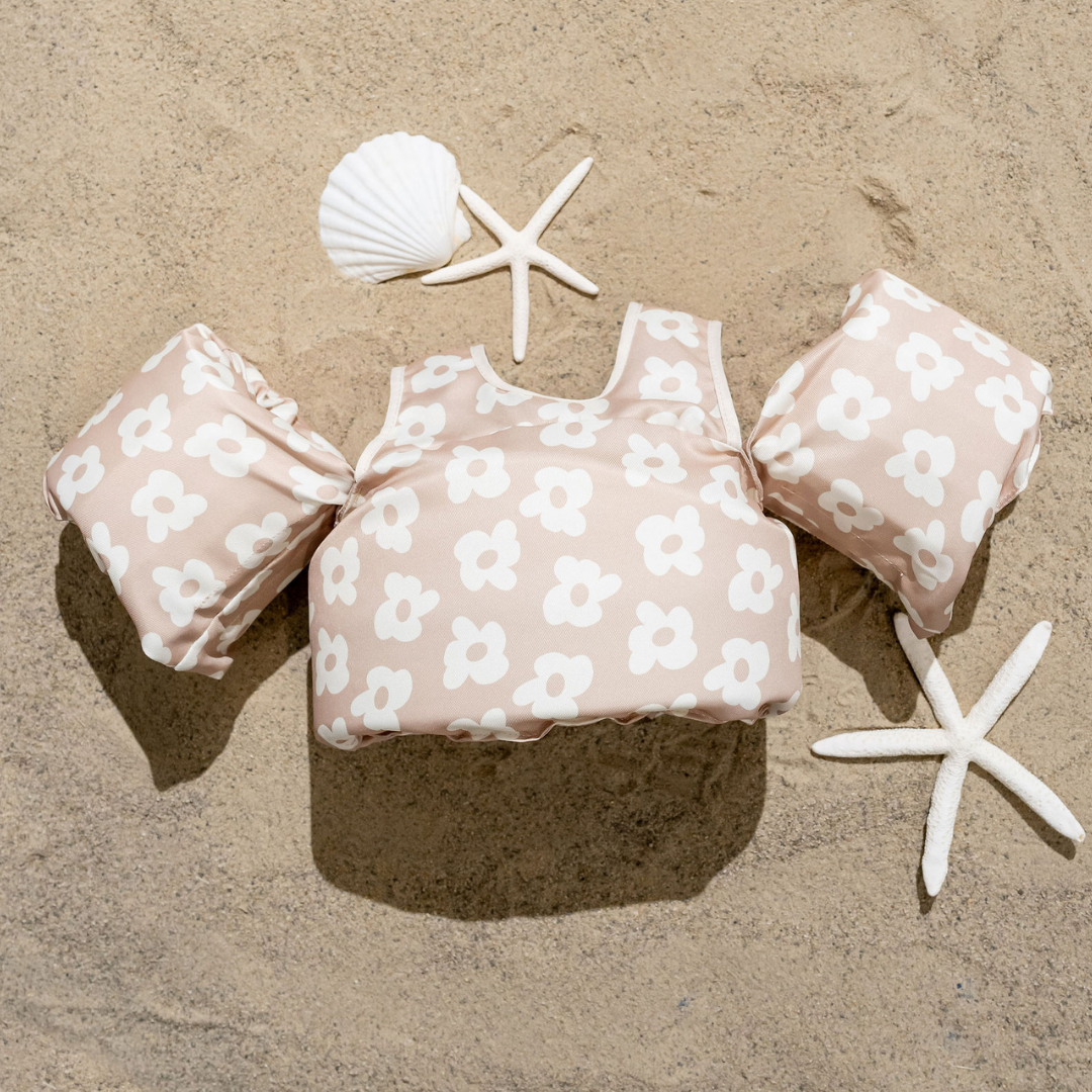 Drip Floats - Wholesale Beach/Pool Toy - Kids & Baby - Flower Power (Neutral) Kids Float1