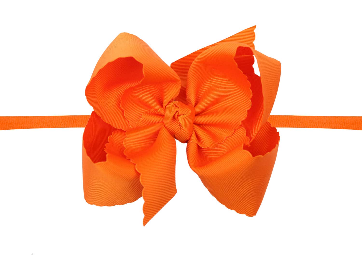 Beyond Creations, LLC - Venta al por mayor Cinta para el pelo - Niños - DIADEMA TIPO PANTIMEDIAS DE NAILON DE 1/4 PULGADAS CON LAZO EN EL BORDE FESTONEADO25