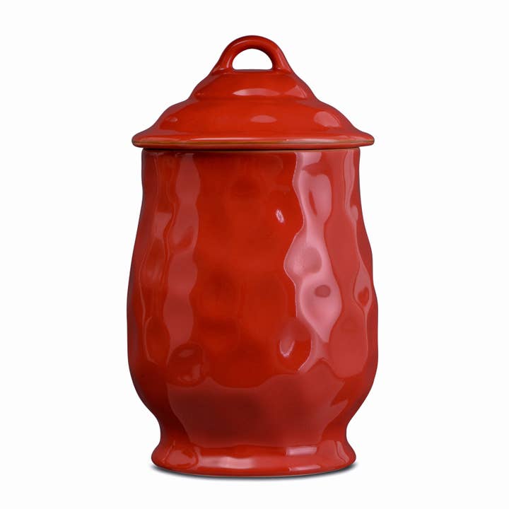 Cantaria Large Canister Poppy Red for wholesale by Skyros Designs
