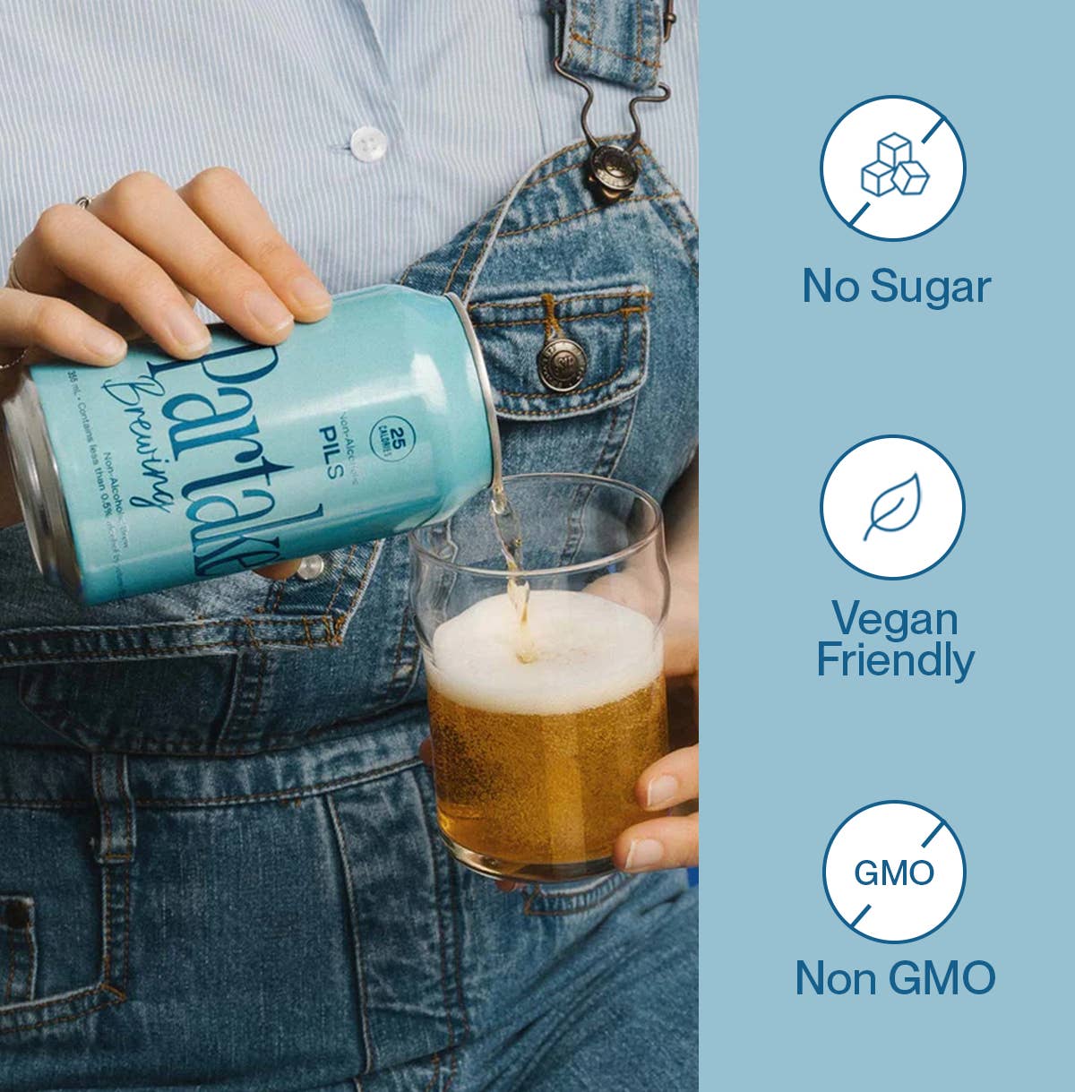 Partake Brewing - Vente Bières sans alcool - Bière sans alcool Partake Brewing - Pilsner - paquet de 24