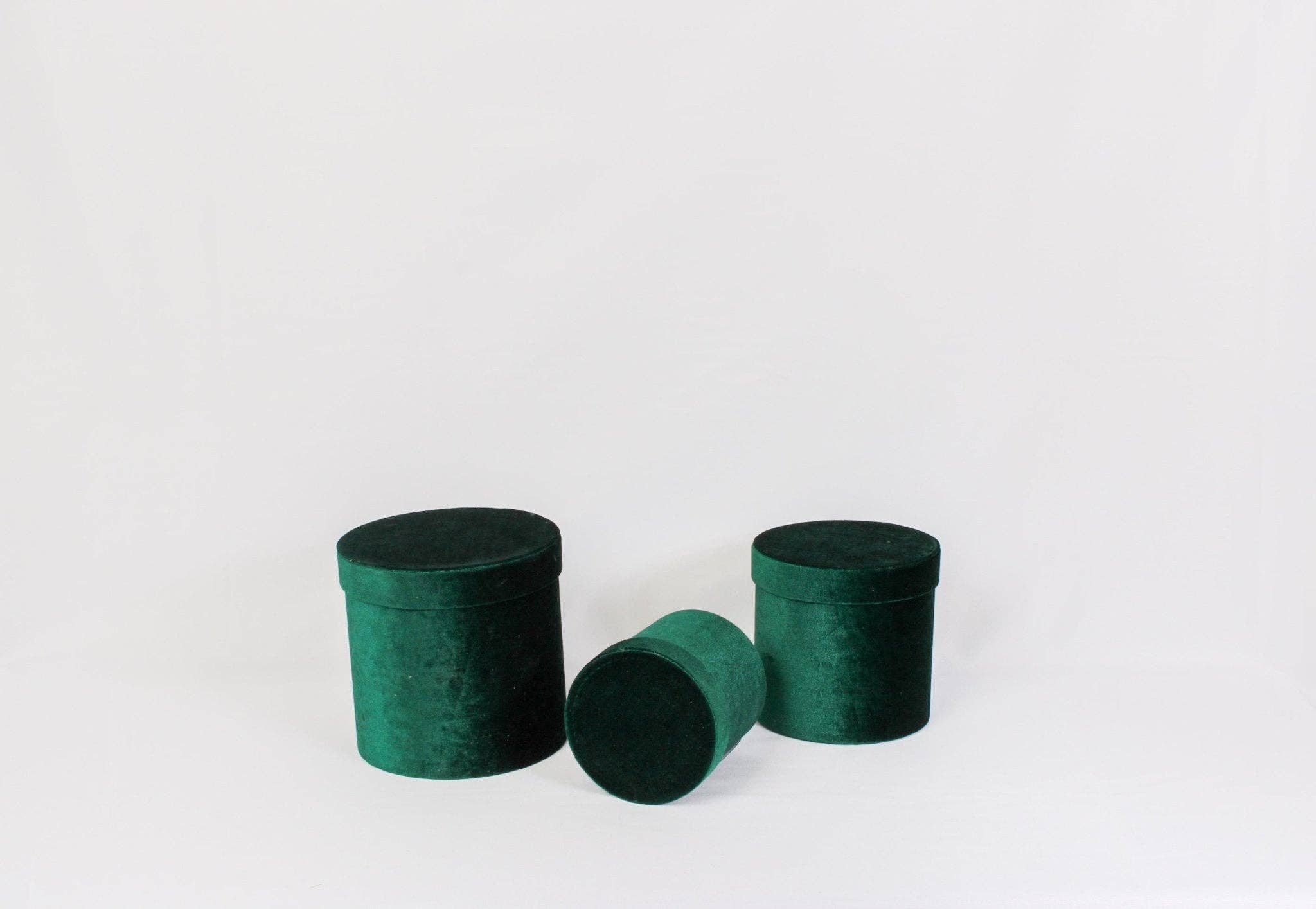 Elegant Design Supply - Wholesale Gift Box - Velvet Round Flower Hat Box with Lid9