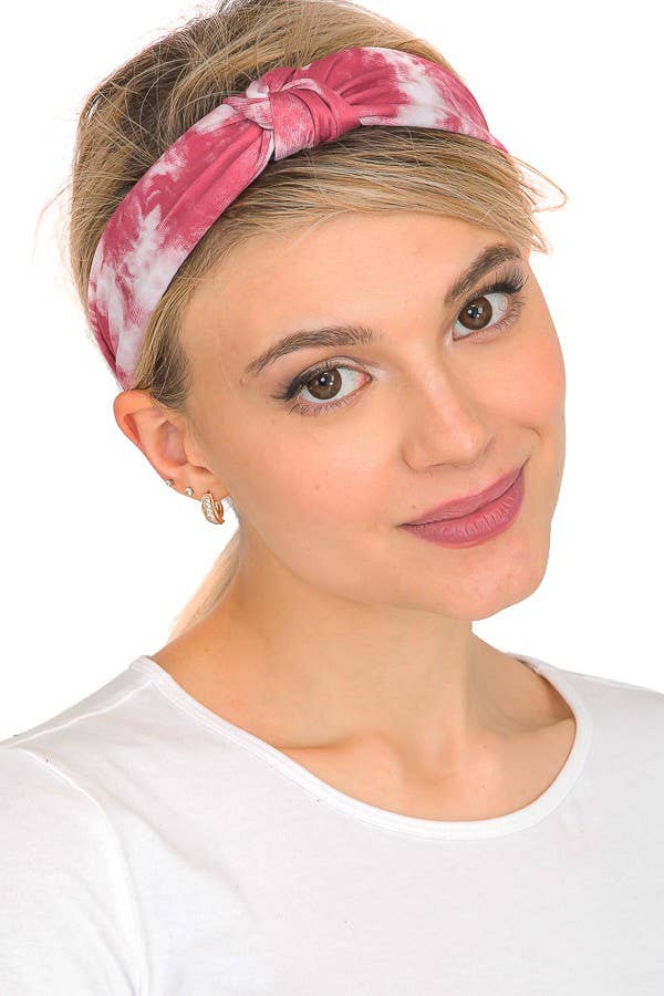 Cap Zone - Wholesale Fashion Headband - Women's - Tie dye Wash Structured Headbands3