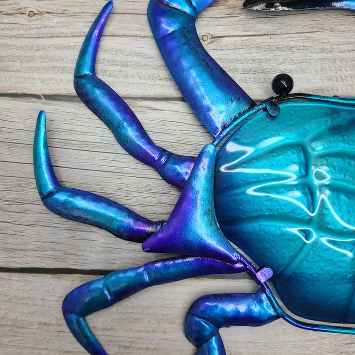 Orlando Warehouse84 - Wholesale Wall Art Set - Glass and Metal Crab Wall Art, Crab Wall Decor