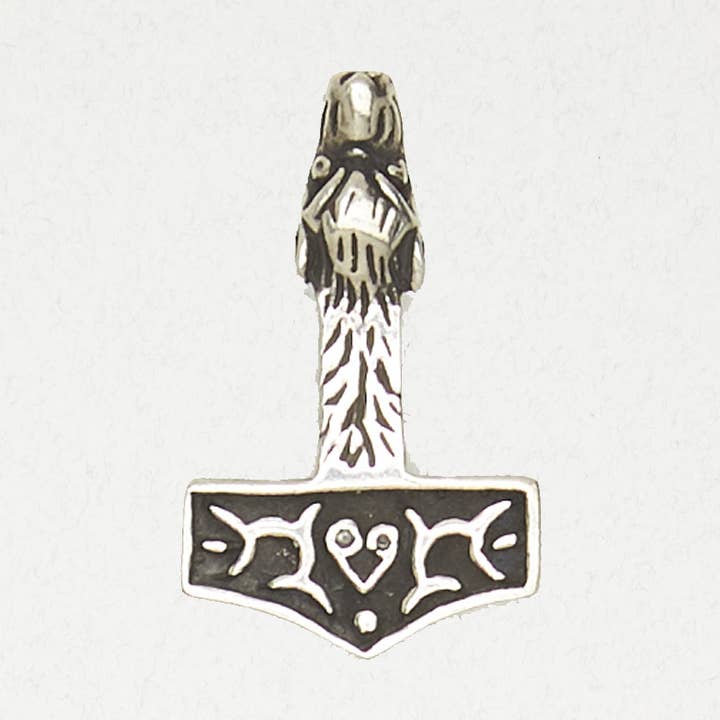 Norse Pewter Pendant Necklace - Thor’s Hammer for wholesale by Nirvana LLC