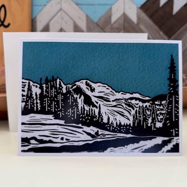 PrintsOnTheTrail - Wholesale Everyday Greeting Card - Mount Rainier Cards1