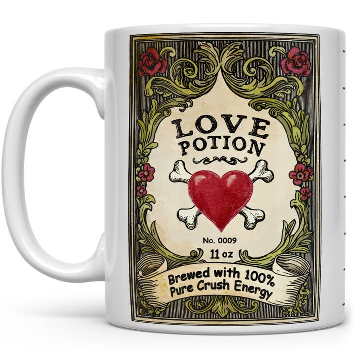 Love Potion Ceramic Mug, Gothic Romance Valentine Gifts for wholesale by Loftipop