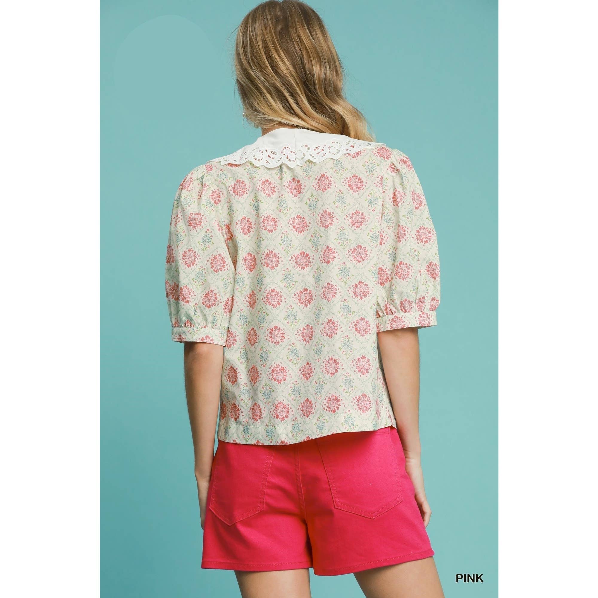 STYLE USA - Wholesale Tunic - Women's - Floral Print Top 12