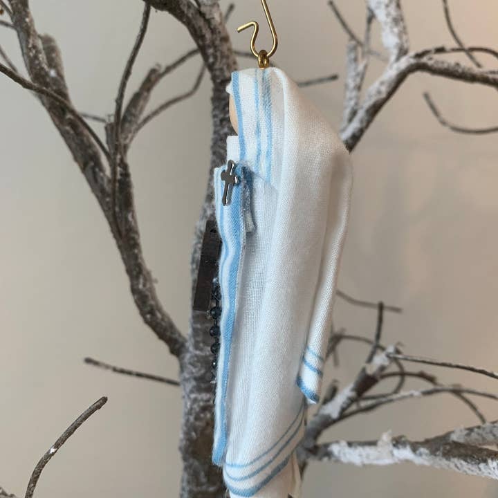 Our Saint Family - Wholesale Ornament - St. Teresa of Calcutta (Mother Teresa) Wooden Doll Ornament2