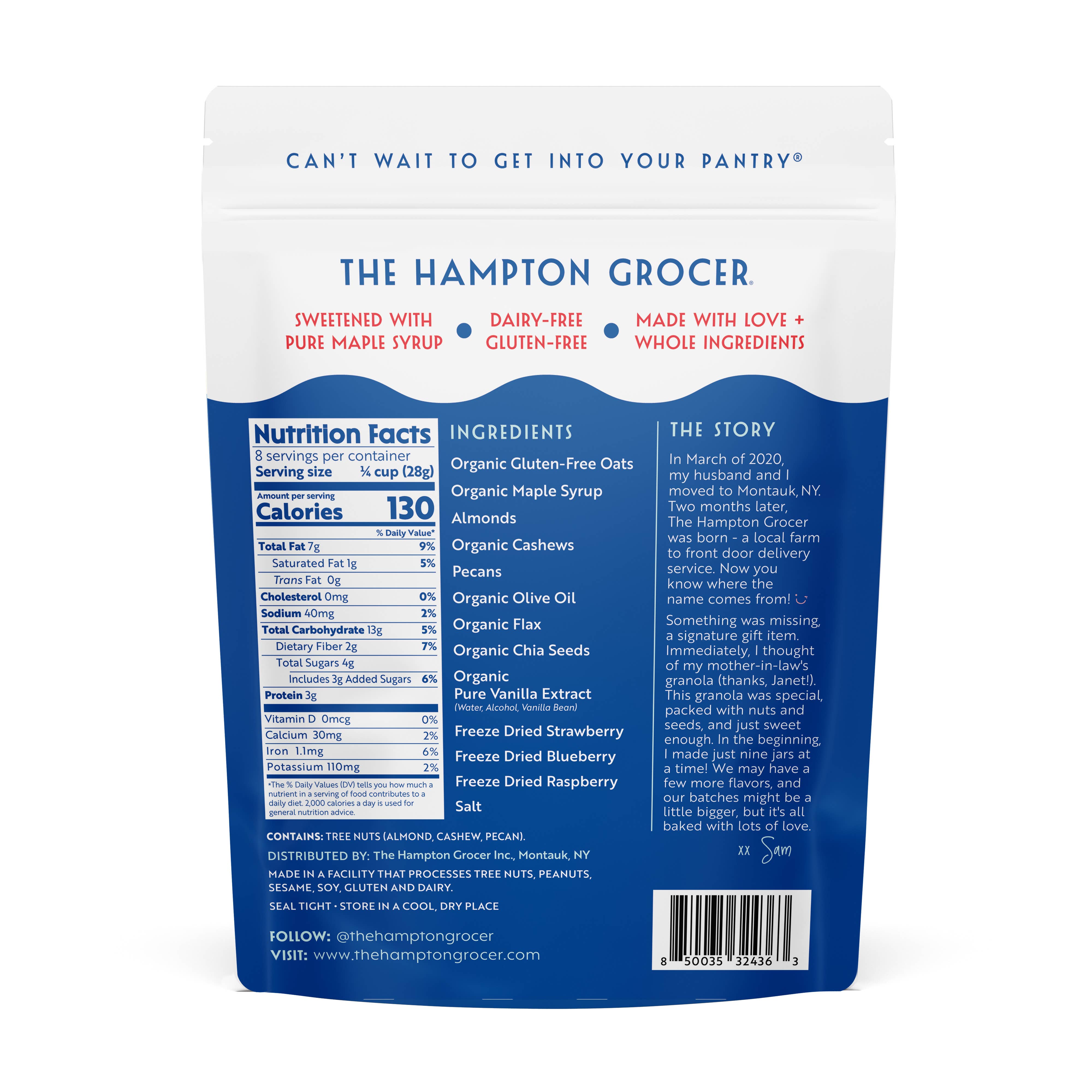 The Hampton Grocer Granola - Wholesale Granola - Triple Berry Crisp2