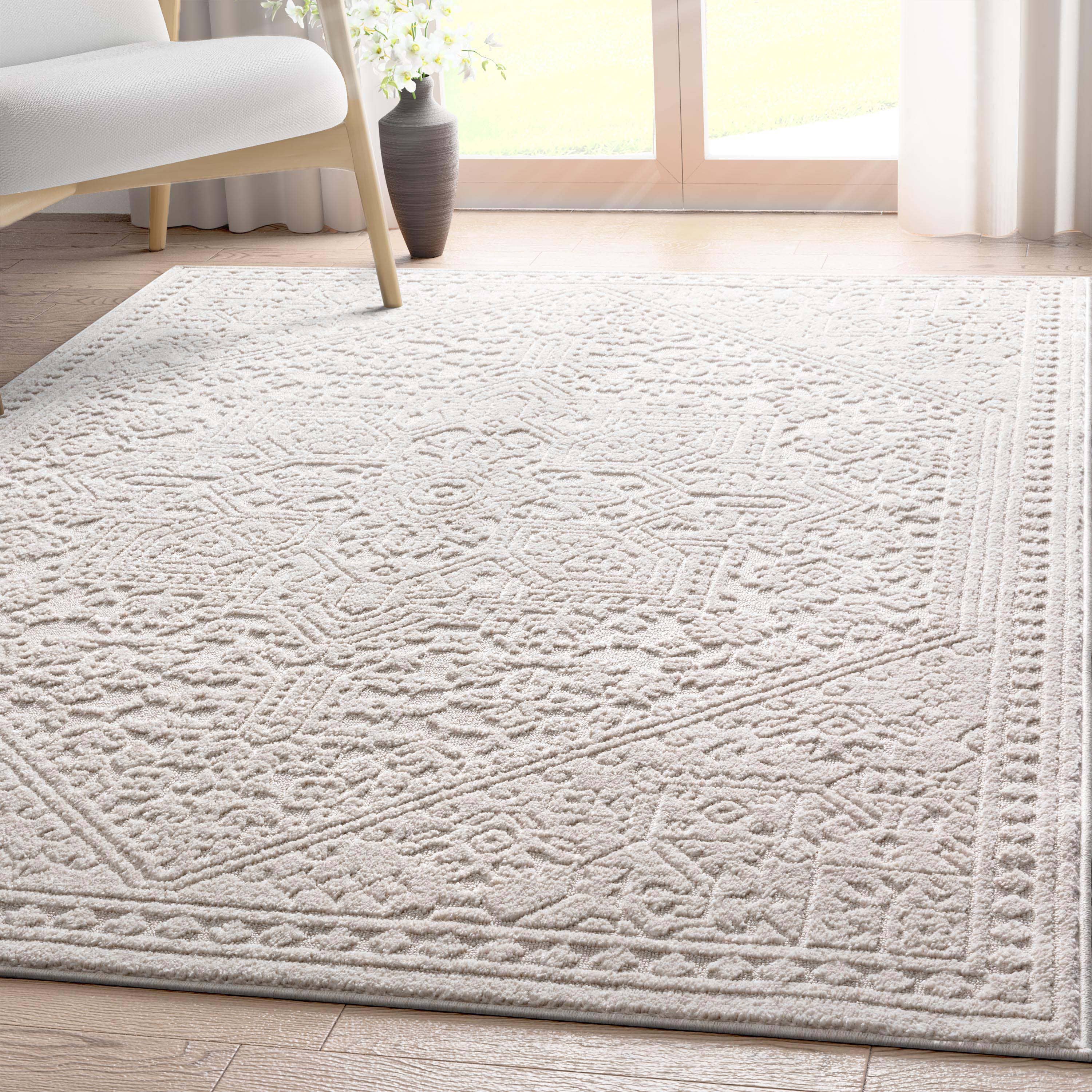 Well Woven - Vendita all'ingrosso Tappeto - Tappeto Cloud Medallion Heriz Soft Ivory11