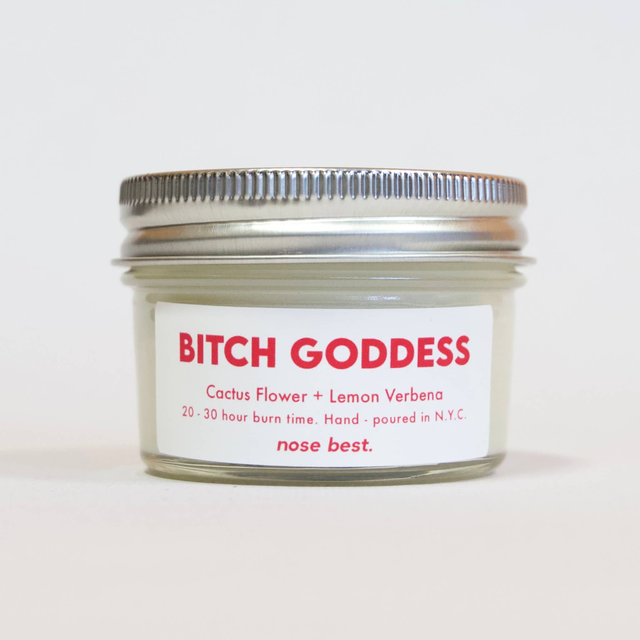 Nose Best Candles - Wholesale Jar/Filled Candle - Bitch Goddess - Cactus Flower & Lemon Verbena Soy Candle6