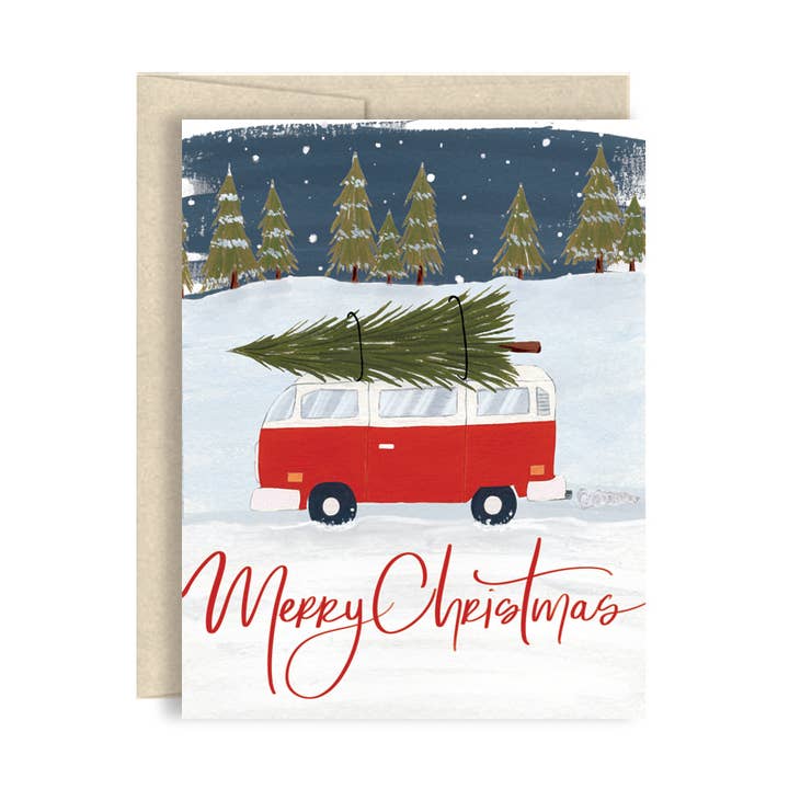 Christmas Bus for wholesale by Stay Sunny Paper Co.