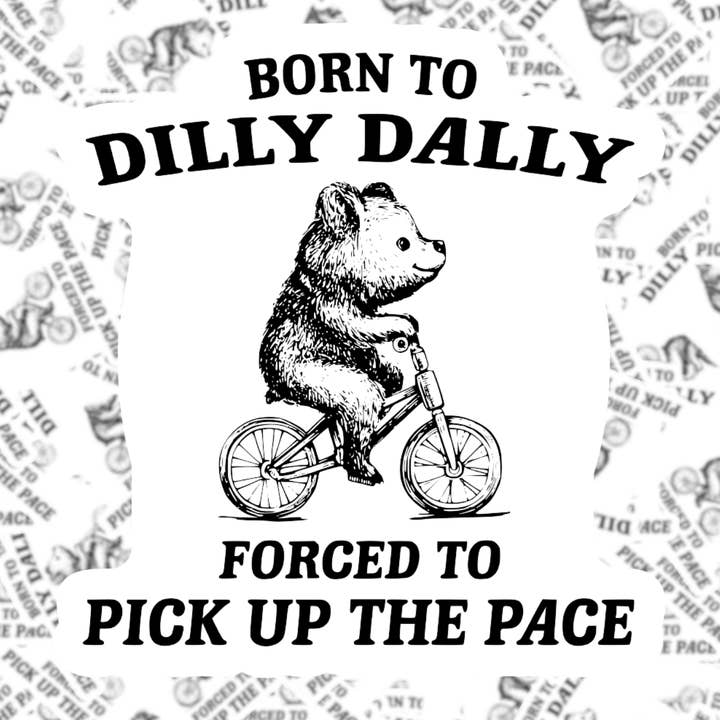 Nato per Esitare Adesivo per la vendita all'ingrosso da parte di Fuzzy Loon Designs