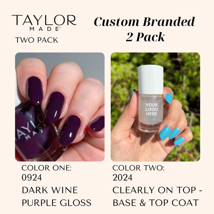 Taylor Made Polish - Vendita all'ingrosso Smalto per unghie - Smalto per unghie personalizzato: confezione da 2 a lunga tenuta + vegano + non tossico146