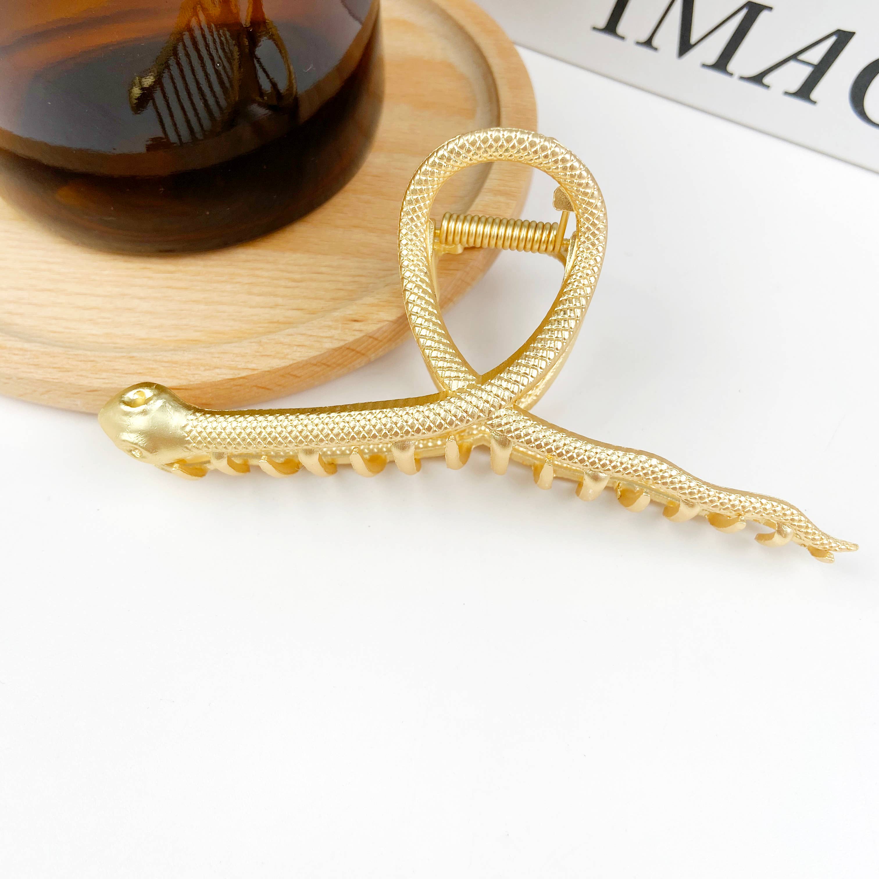 TheDivaSoap - Wholesale Hair Clip - Women's - Simple gold snake hair clip hair claws2