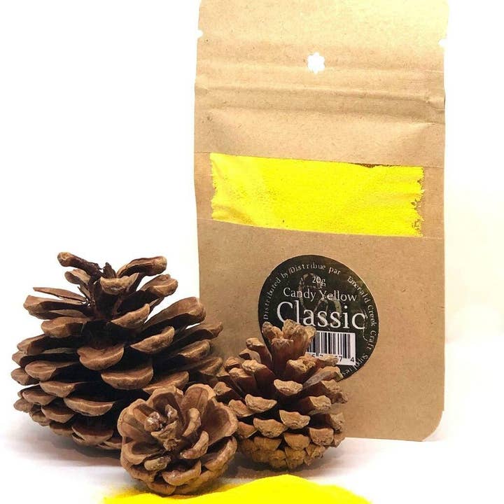 Poudre de gaufrage jaune bonbon pour la vente par Emerald Creek Craft Supplies