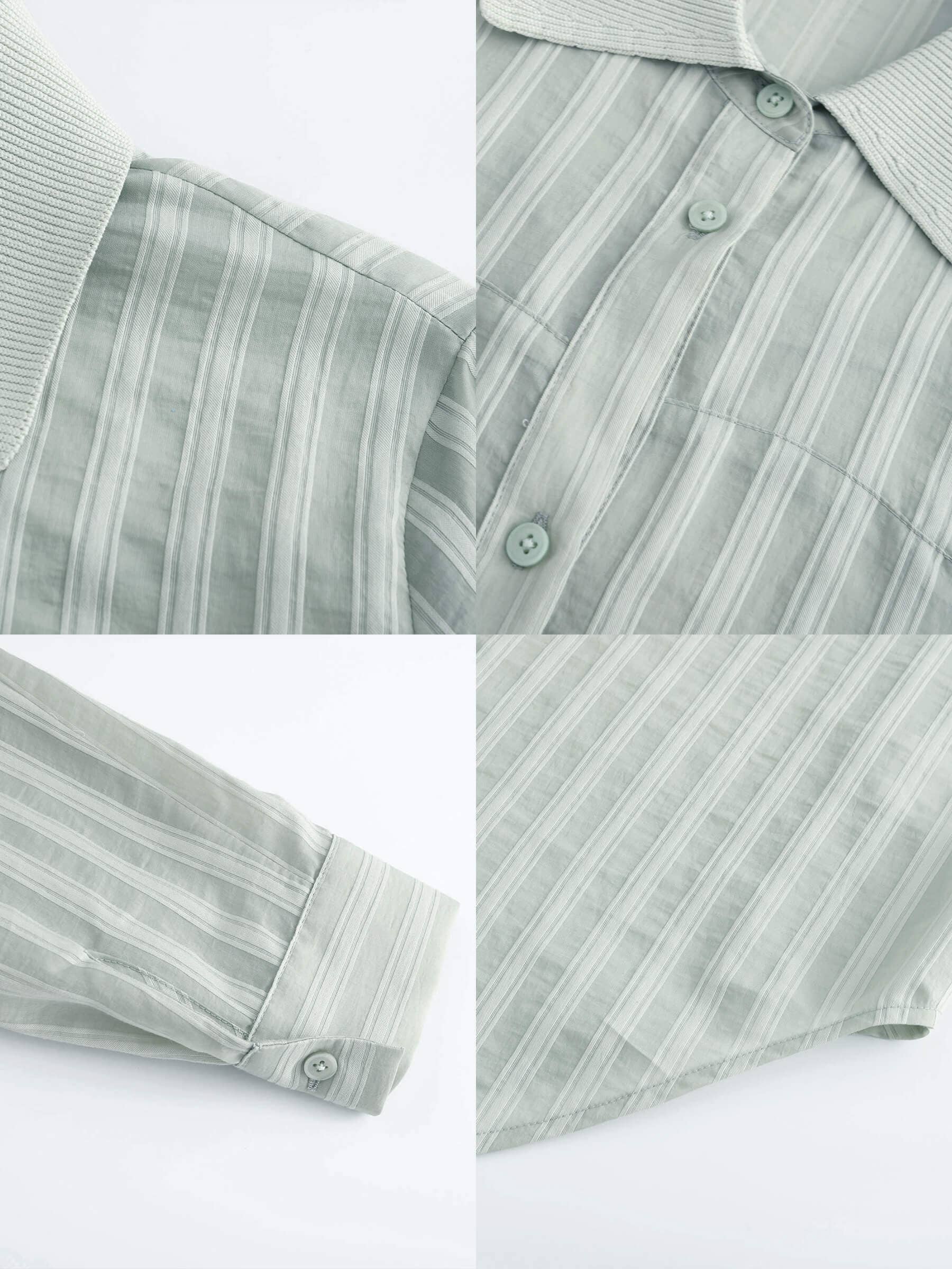 CUBIC - Wholesale Blouse - Women's - Striped Classic Shirt3