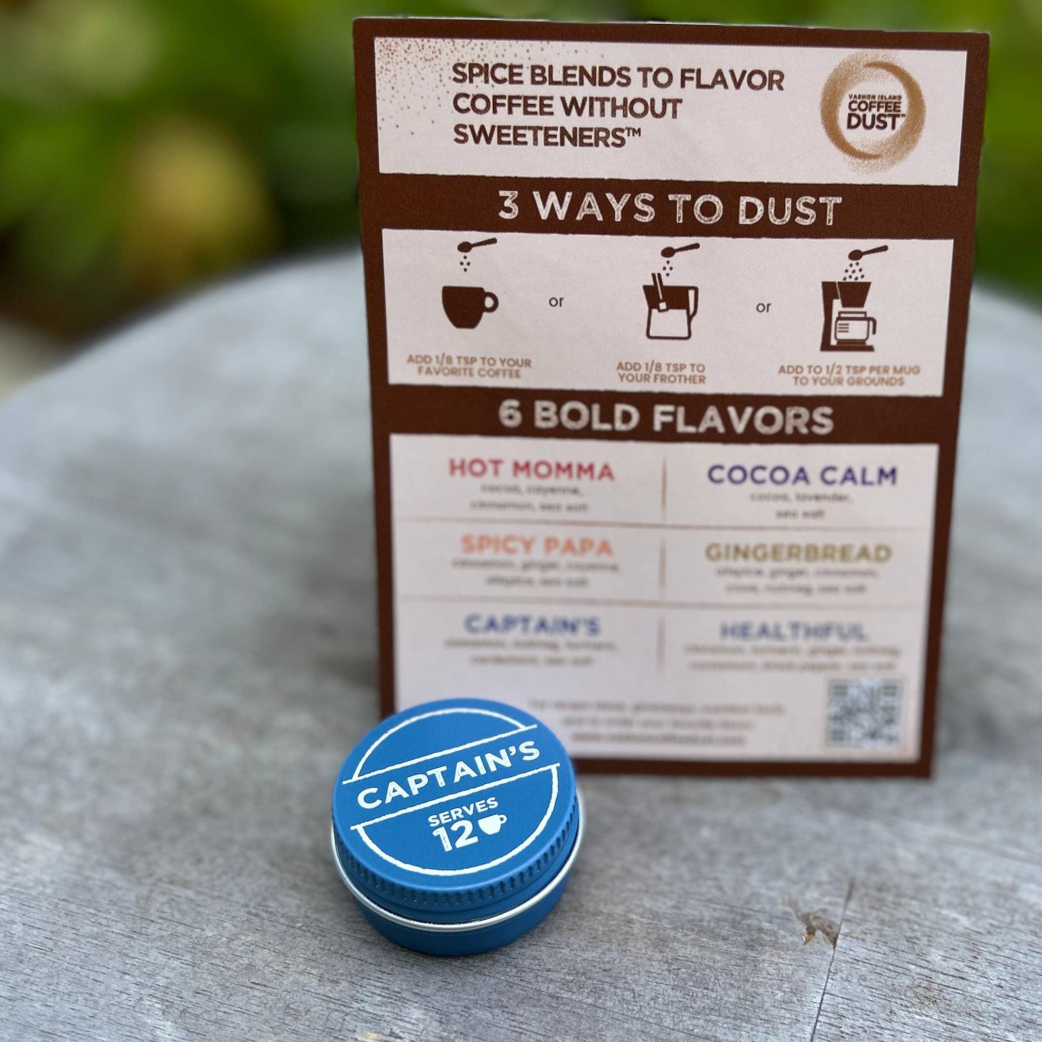 Vashon Island Coffee Dust - Wholesale Coffee Beans - Individual Mini-Tins | 12 servings | Sample Any Coffee Dust4