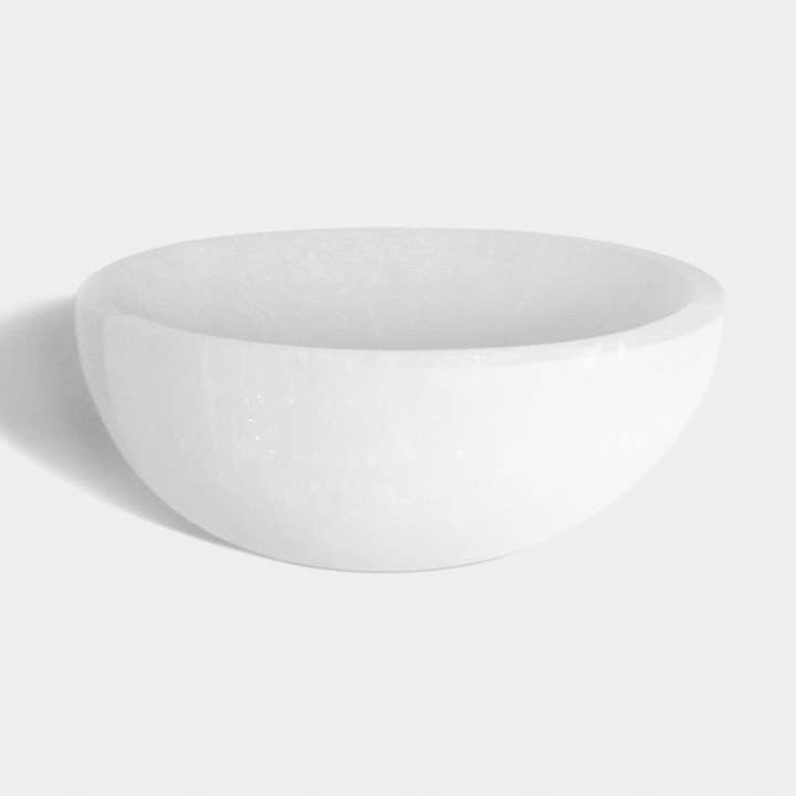 Selenit rund skål för wholesale av Crystalline Wellness