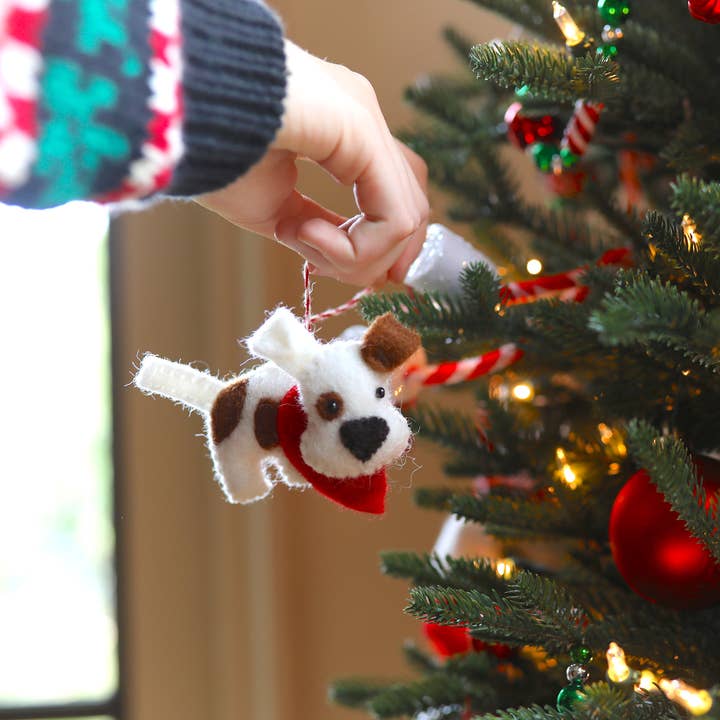 Ornaments 4 Orphans - Wholesale Ornament - Dog Felt Wool Christmas Ornament