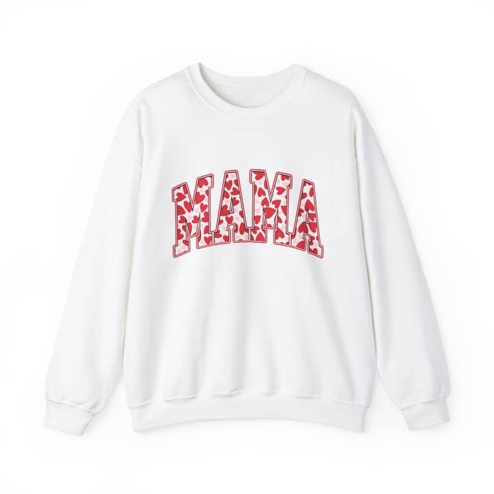 Unisex-MAMA Valentine's Day Sweatshirt for wholesale by L&L T-Shirt Company