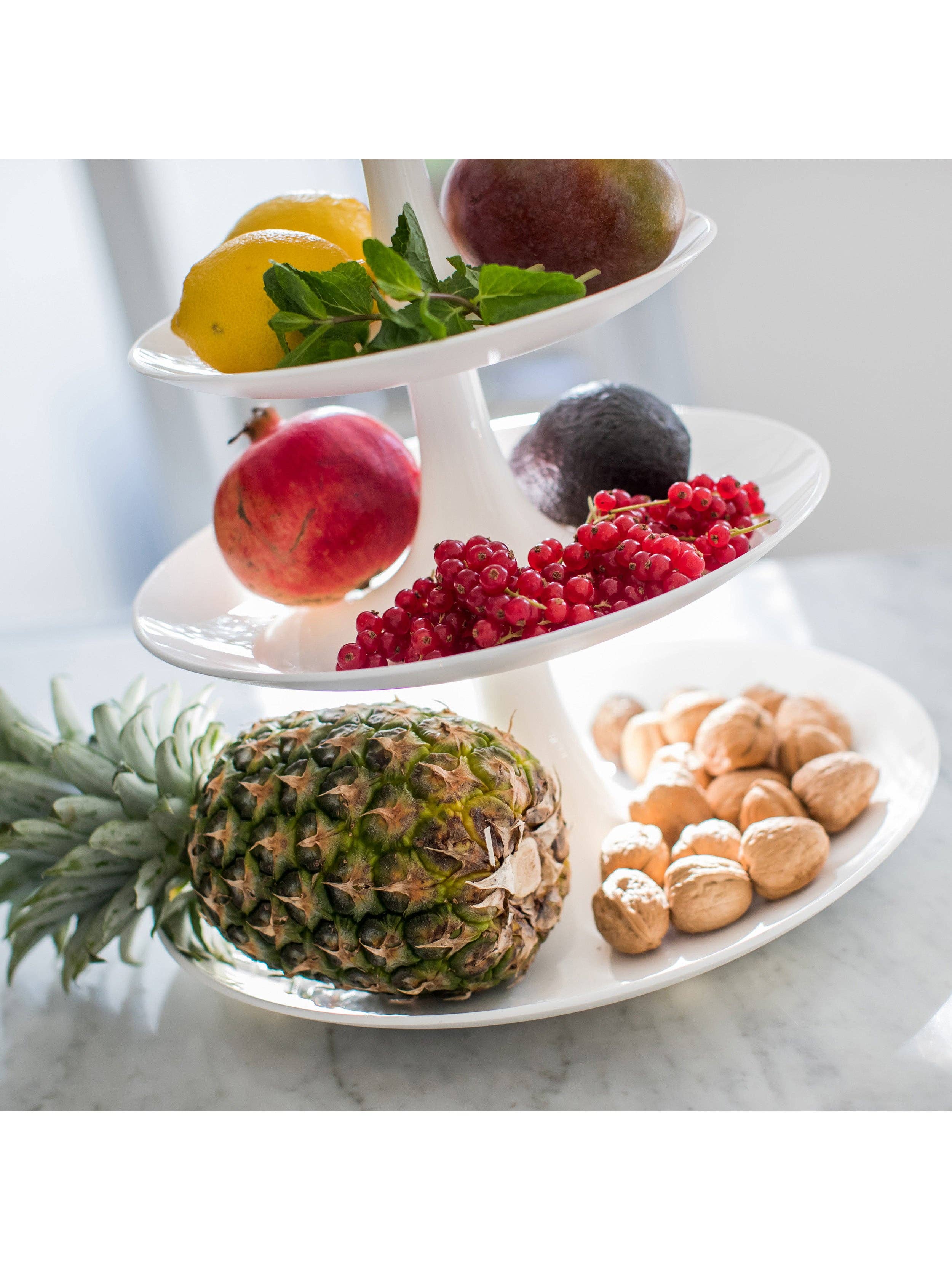 Cotton white BABELL BIG tiered stand for wholesale on Faire2