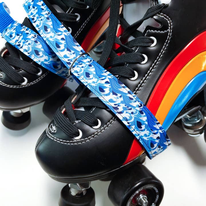 Blue Wave Adjustable Roller Skate Leash for wholesale by Project Pinup