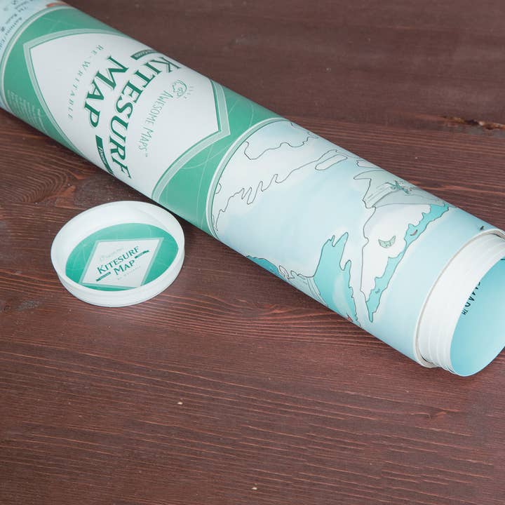 Awesome Maps - Vente Cartes - Carte de kitesurf | Carte du monde avec 500 spots de kitesurf9