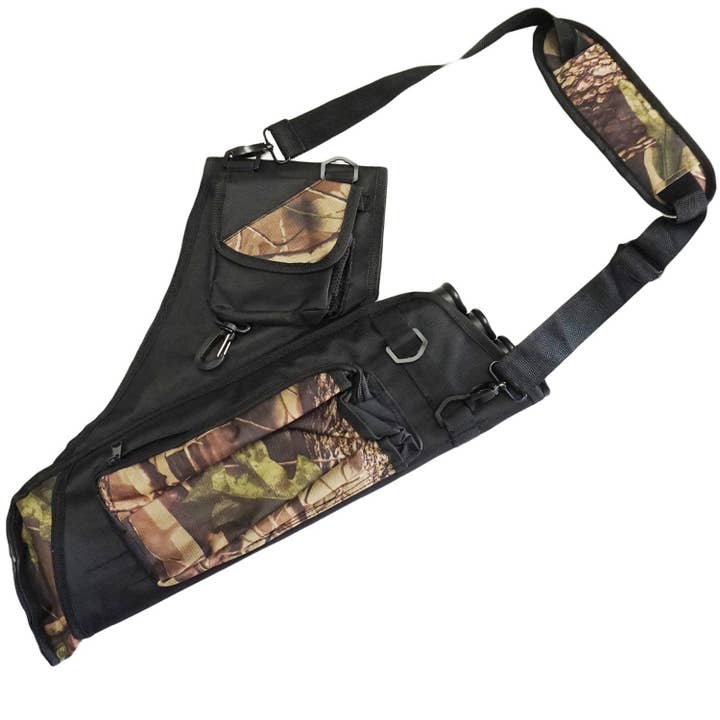 Safari Choice Archery Flip side 4-rørs rygpilekogger Camo Sort for engroshandel hos Scuba Choice