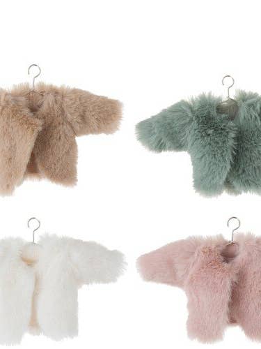 Small plush hanging jacket in 4 colors for wholesale by RACHA